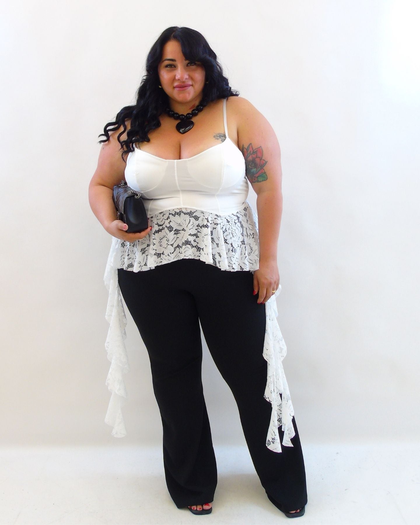 Top corsetto balze 003456