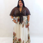 Abito satin flower  26095