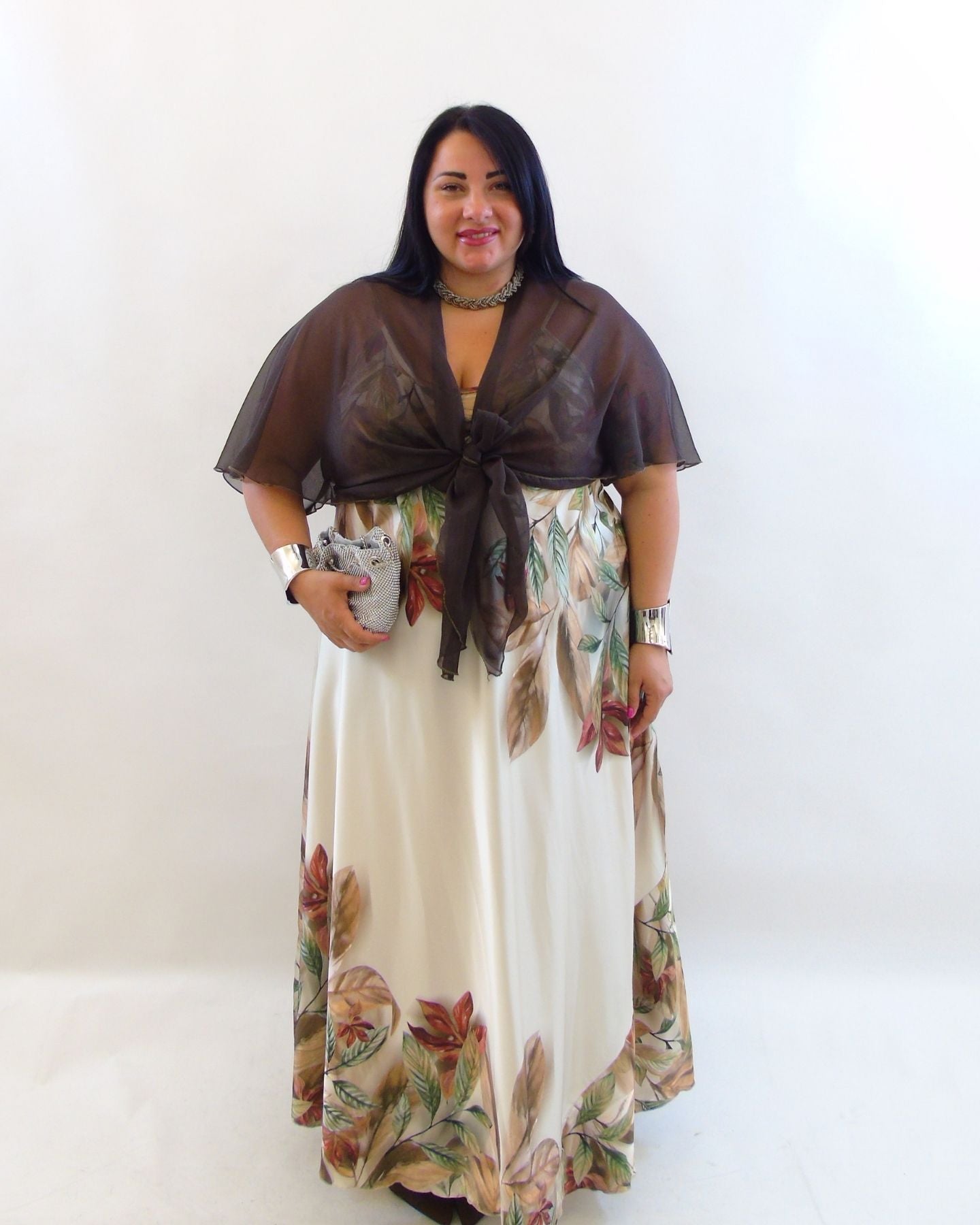 Abito satin flower  26095
