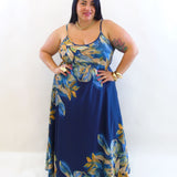 Abito satin flower  26095