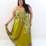 Abito satin flower  26095