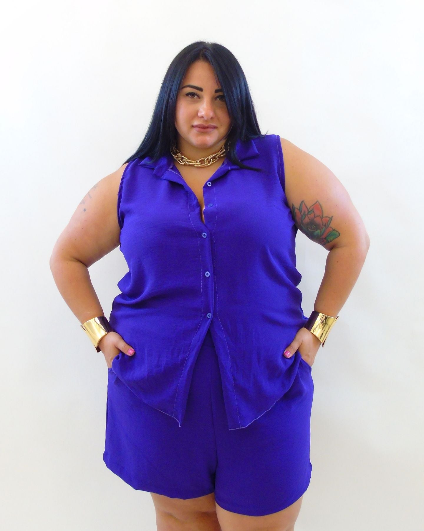 Camicia semplice giro manica 15912