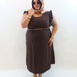 Abito rouches 22612