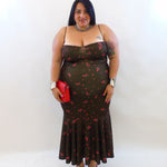 Abito rose piccole 50688