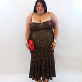 Abito rose piccole 50688