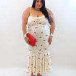 Abito rose piccole 50688