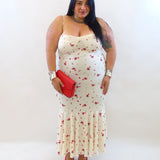 Abito rose piccole 50688