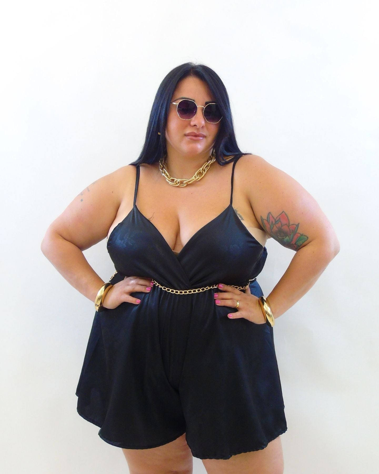 Jumpsuite satin 272609