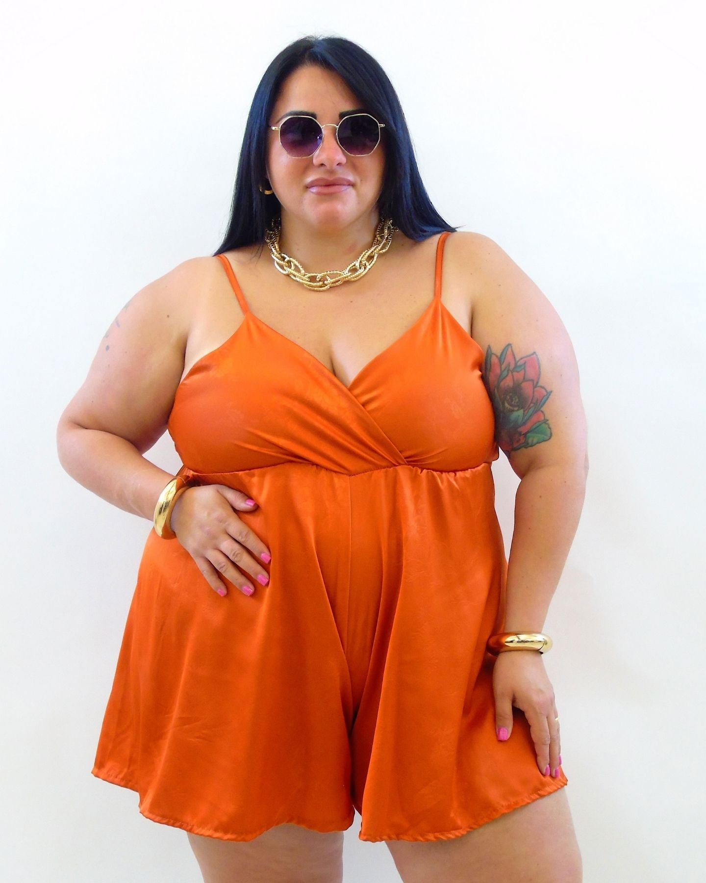 Jumpsuite satin 272609