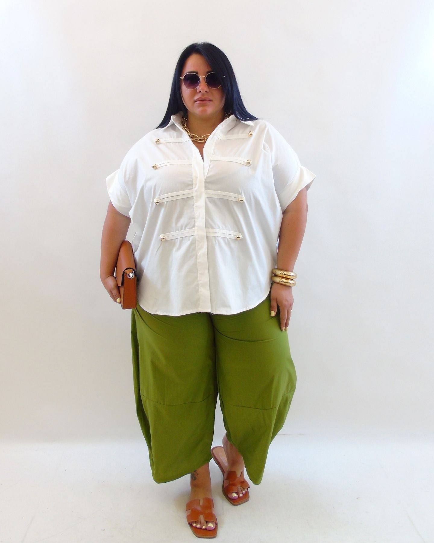Pantalone monocolore balloon 5784