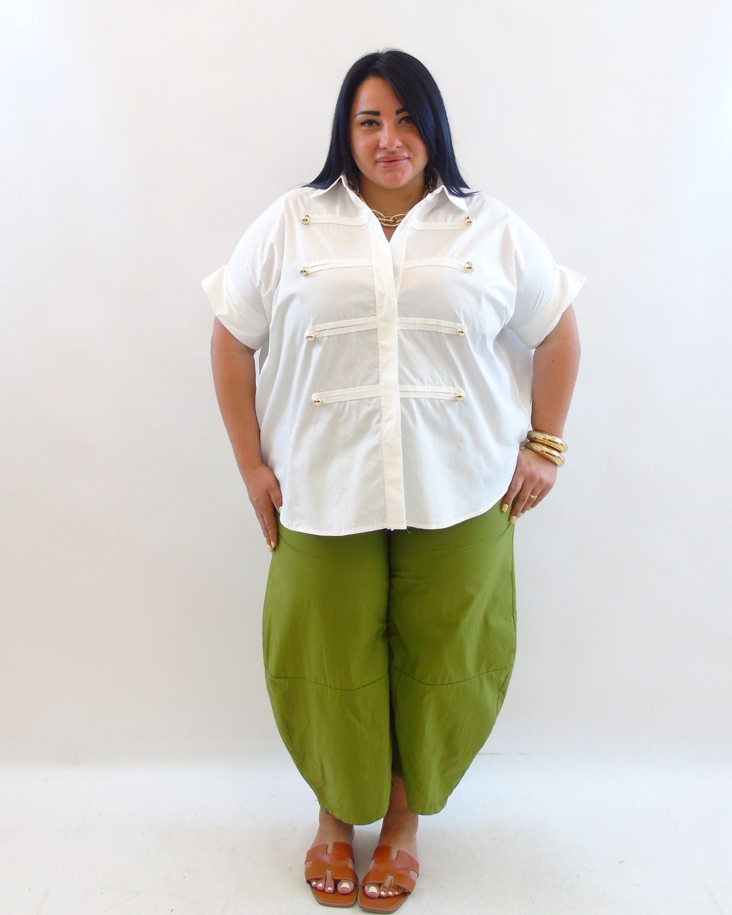 Pantalone monocolore balloon 5784