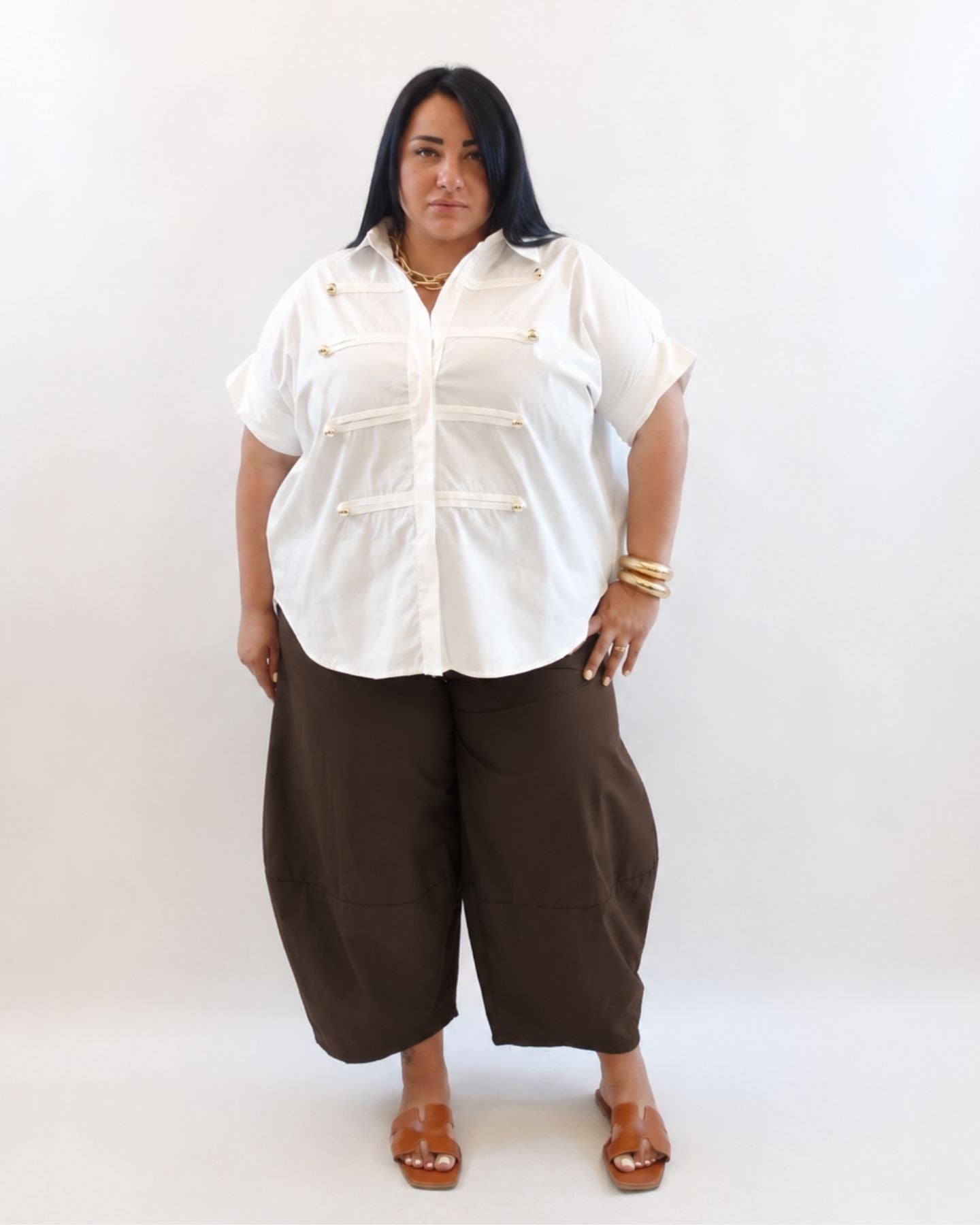 Pantalone monocolore balloon 5784