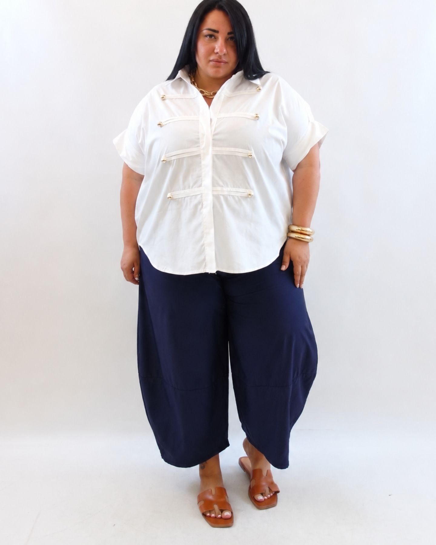Pantalone monocolore balloon 5784