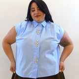 Camicia bottoni gioiello 20818