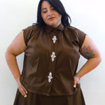 Camicia bottoni gioiello 20818