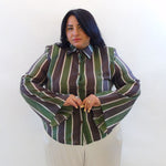 Camicia manica a campana righe 260782