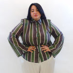 Camicia manica a campana righe 260782