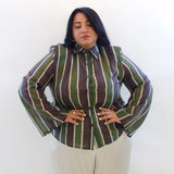 Camicia manica a campana righe 260782