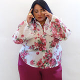 Camicia manica a campana fiore 2595