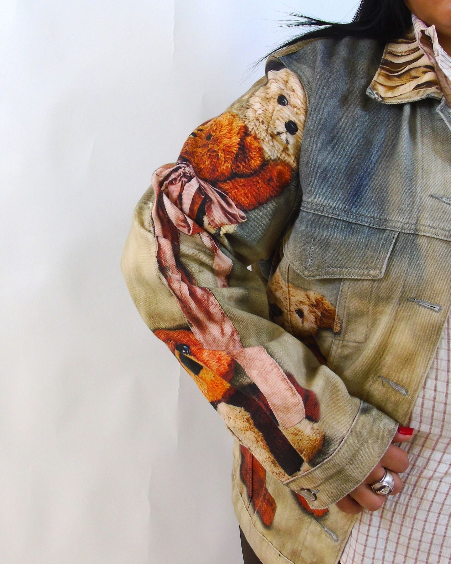 Giacca in jeans teddy