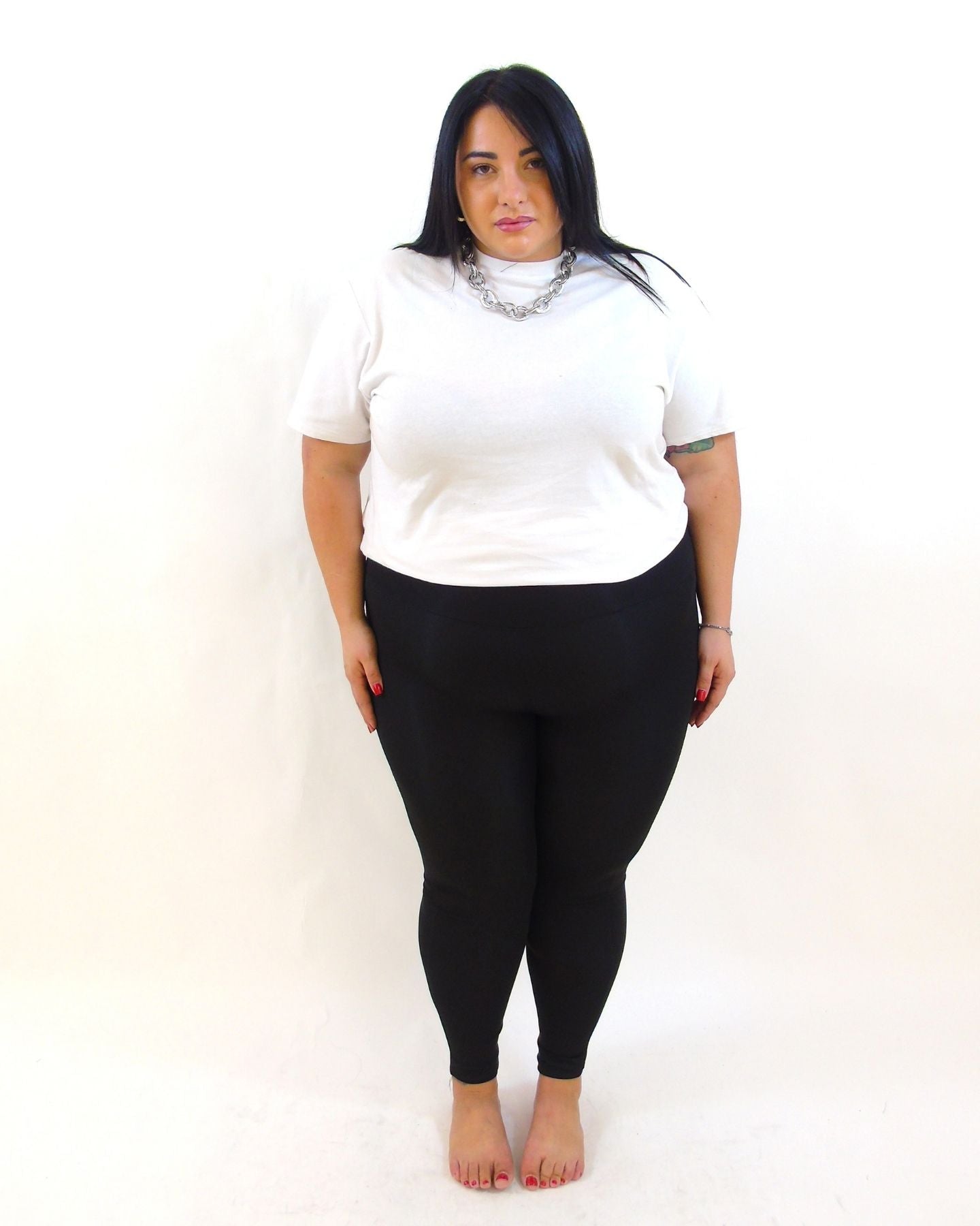 Leggings modellante basic fascia alta 5742