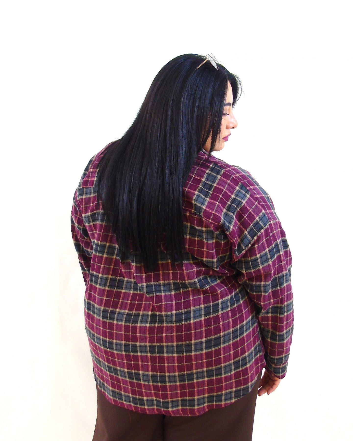 Camicia quadri bott bordeaux  268308