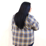 Camicia quadri bott azzurro 923