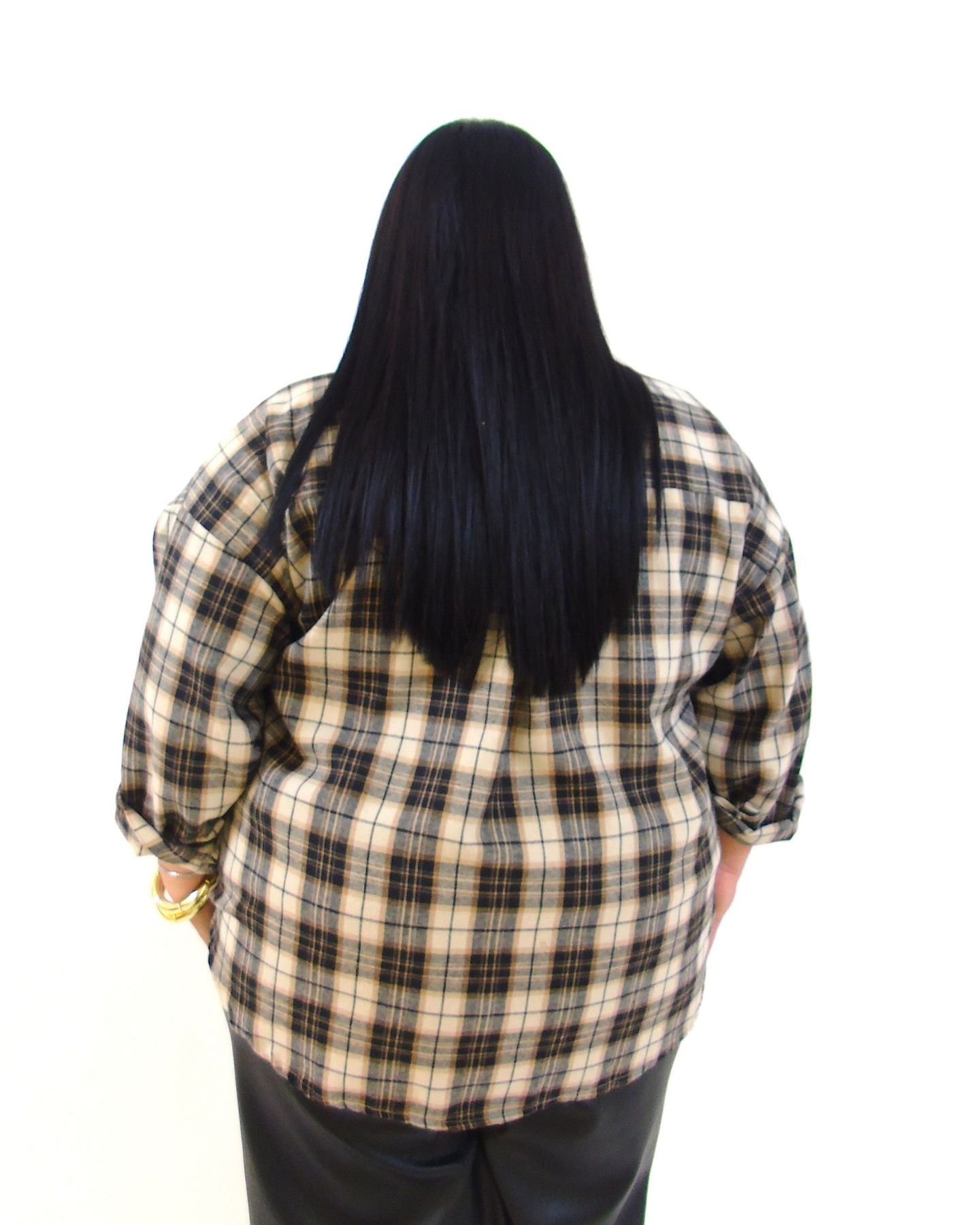 Camicia quadri bott nera 260