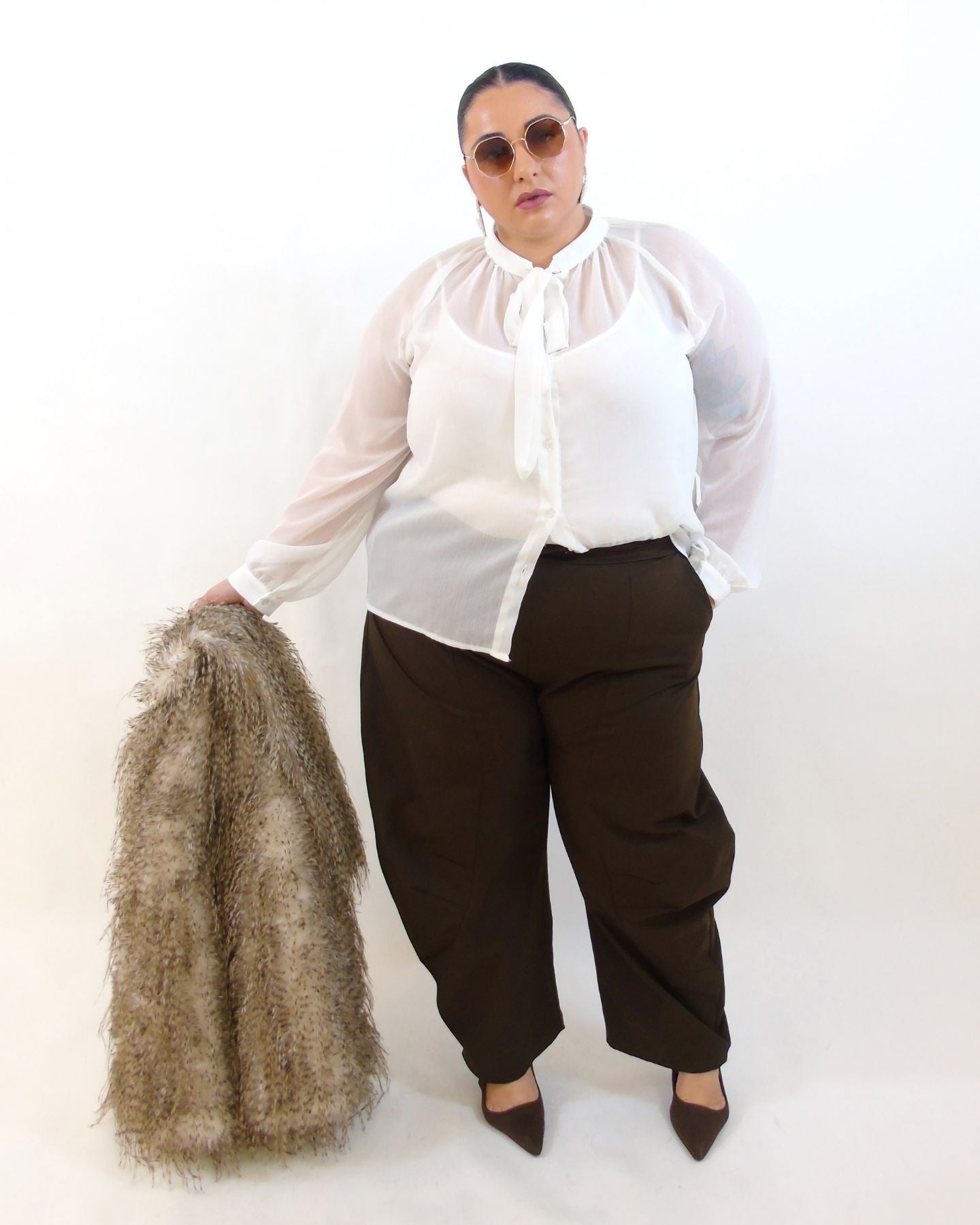 Pantalone balloon strutturato 67031