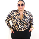 Blusa catena animalier 260913