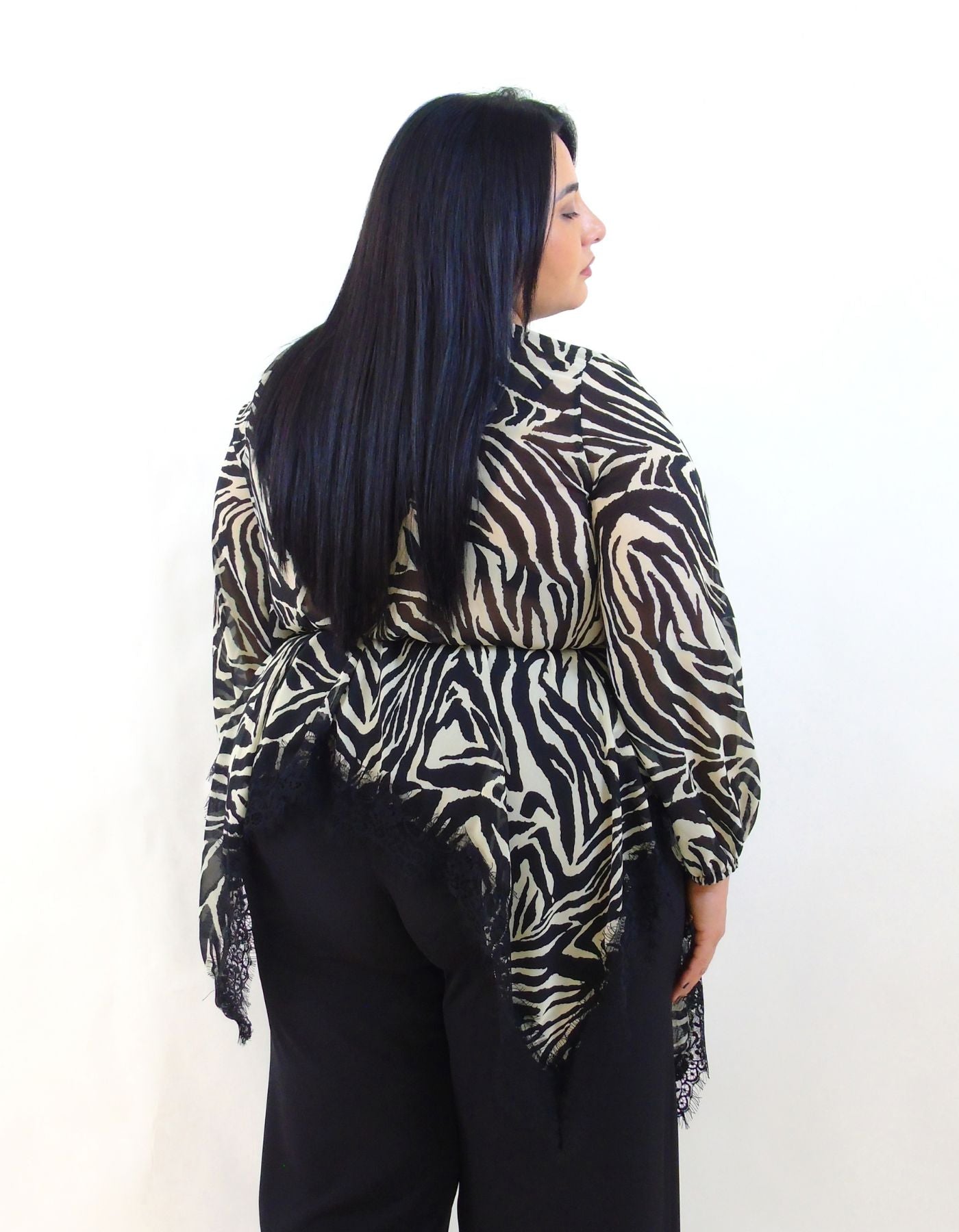 Blusa asimmetrica pizzol 87423