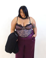 Corsetto pizzo animalier 5369