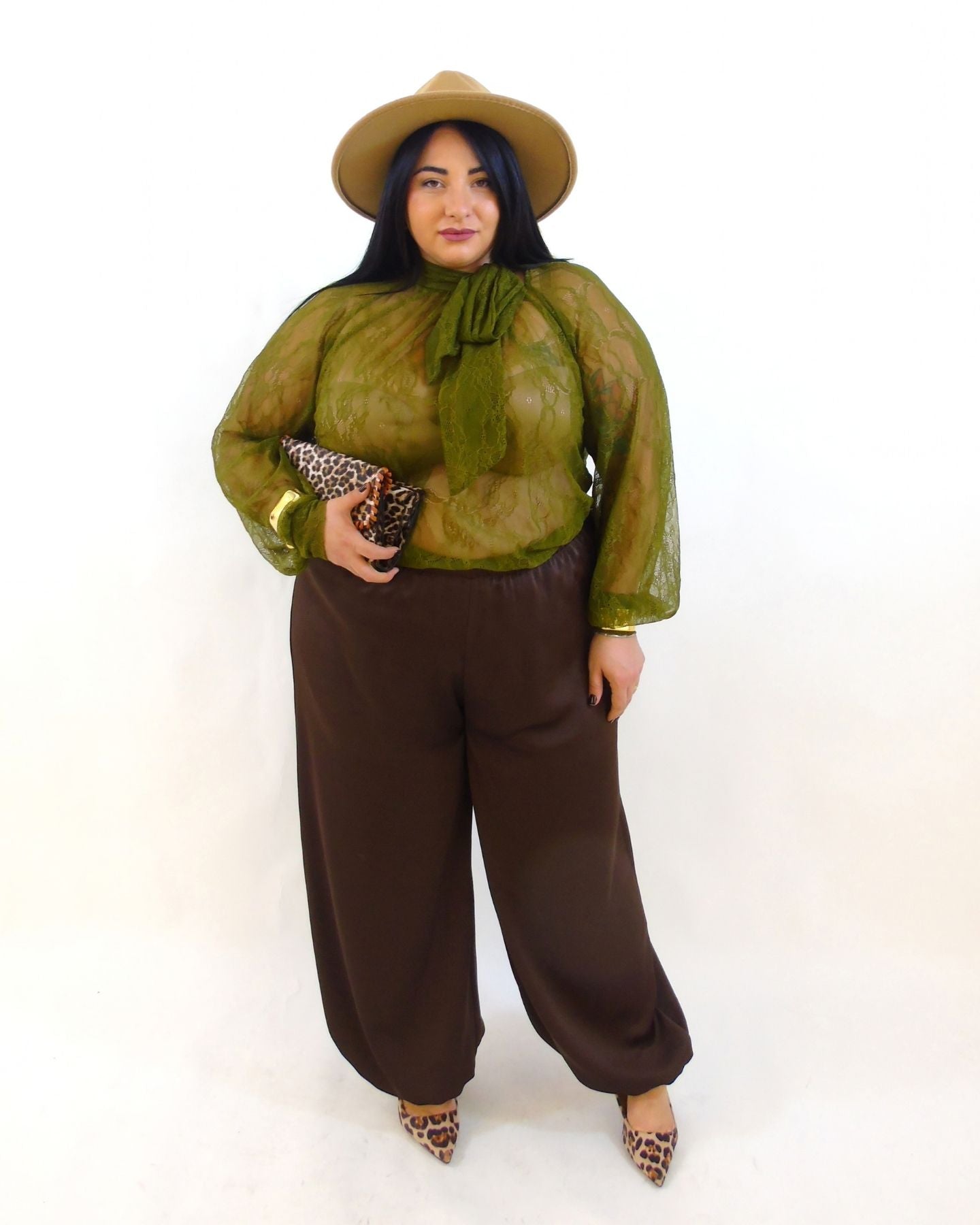 Pantalone satin balloon 006339