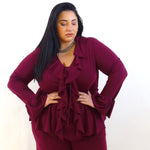 Blusa scivolata rouches