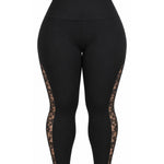 Leggings modellante con pizzo 8373