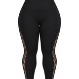 Leggings modellante con pizzo 8373