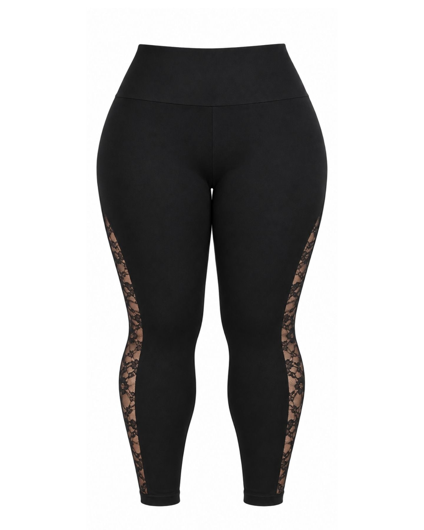 Leggings modellante con pizzo 8373