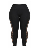 Leggings modellante con pizzo 8373