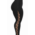 Leggings modellante con pizzo 8373