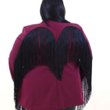 Giacca frangia cuore 260976