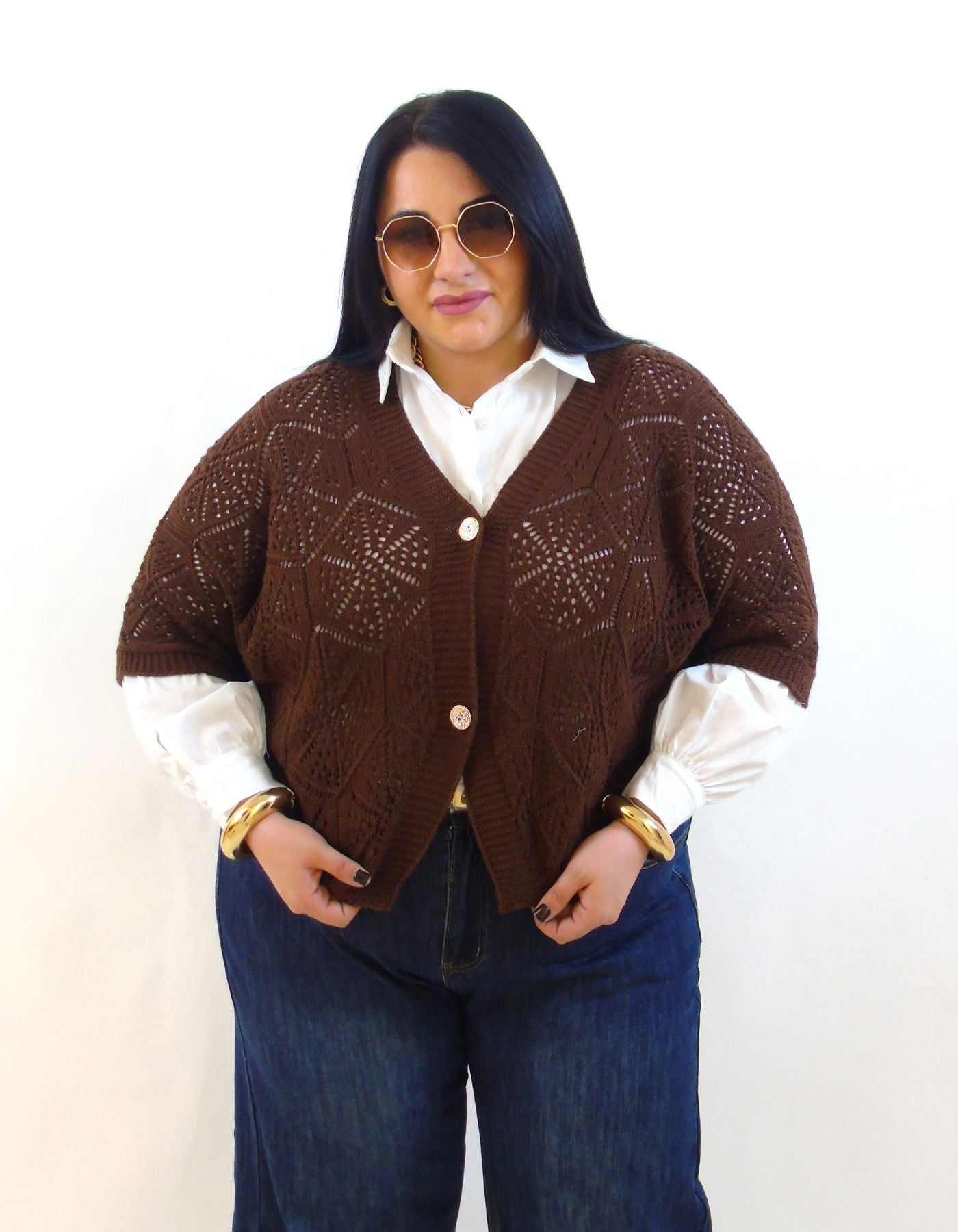 Cardigan in filo 3142