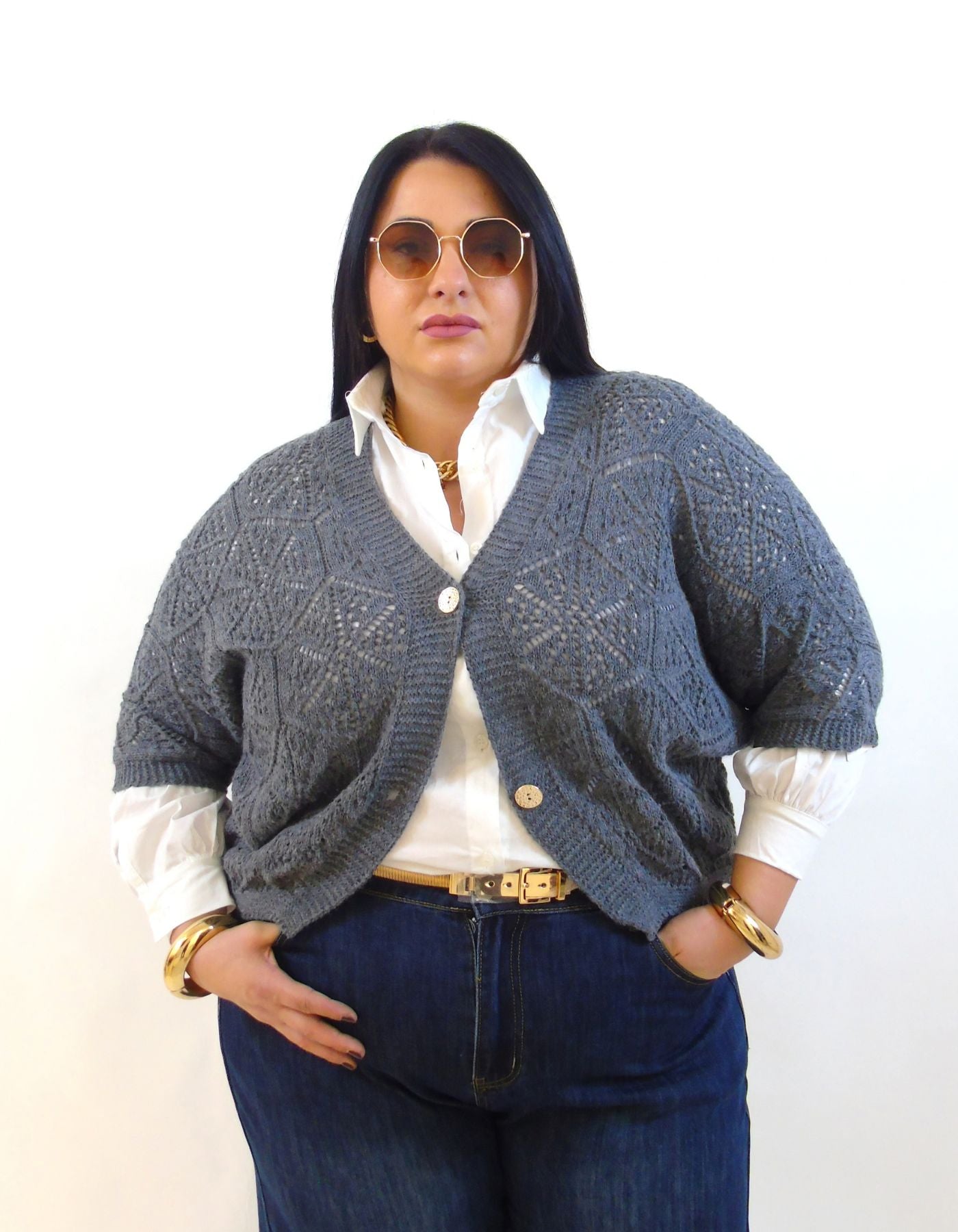 Cardigan in filo 3142