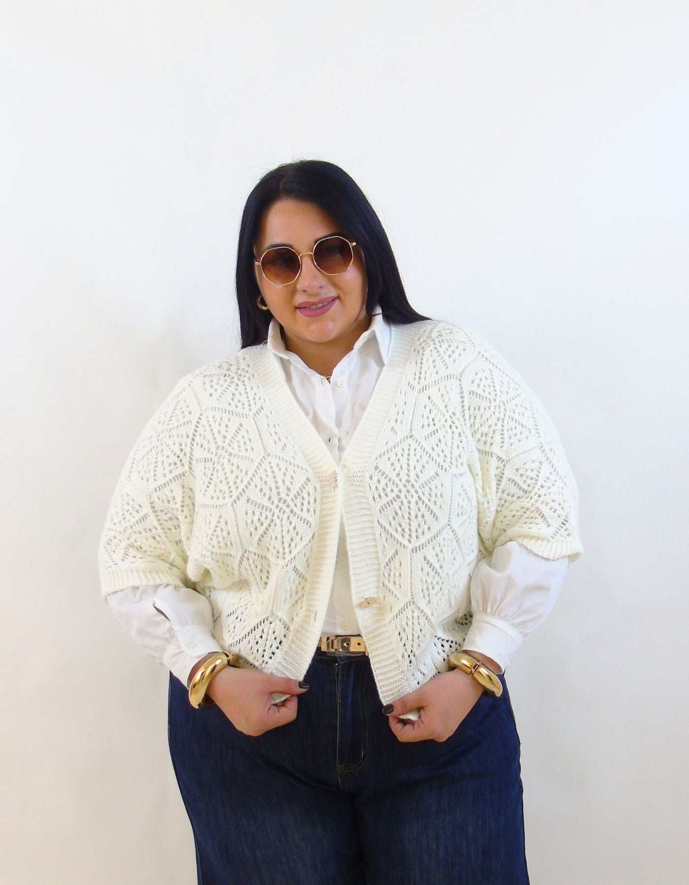 Cardigan in filo 3142