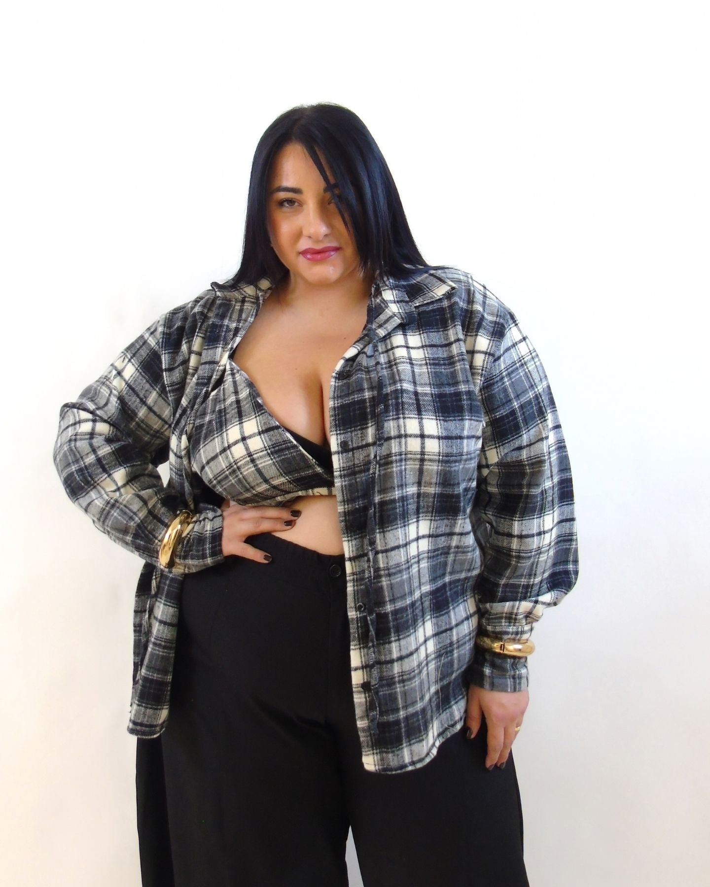 camicia e top quadri 366
