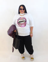 Pantalone balloon con elastico 13069