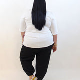 Pantalone balloon con elastico 13069
