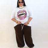 Pantalone balloon con elastico 13069