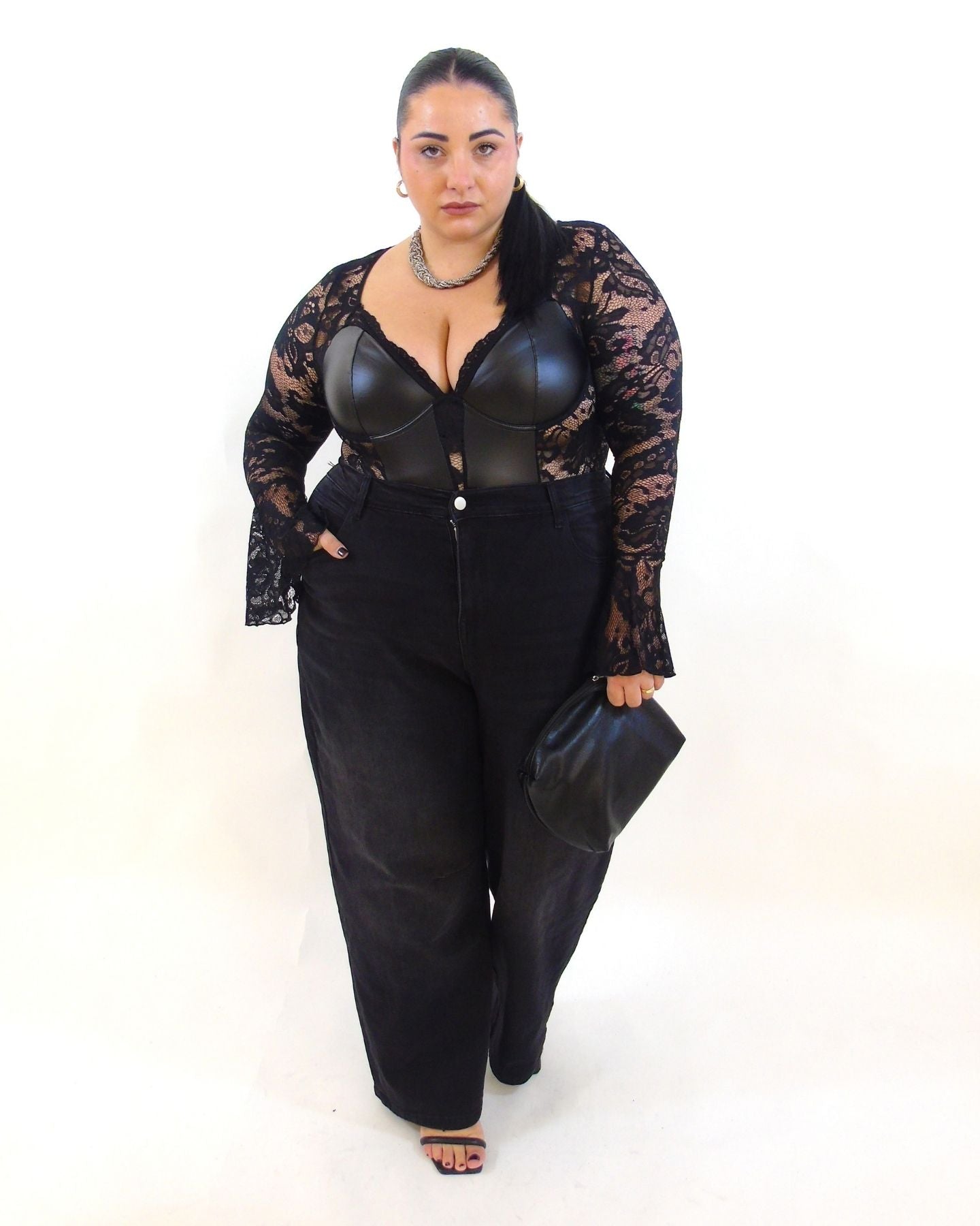 Jeans ballon nero 0084