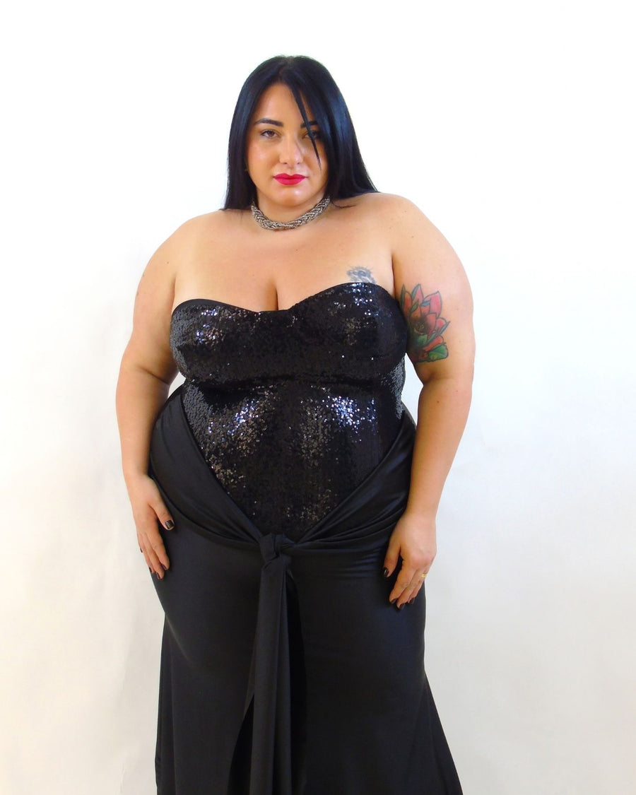Abito cerimonia paillettes 355