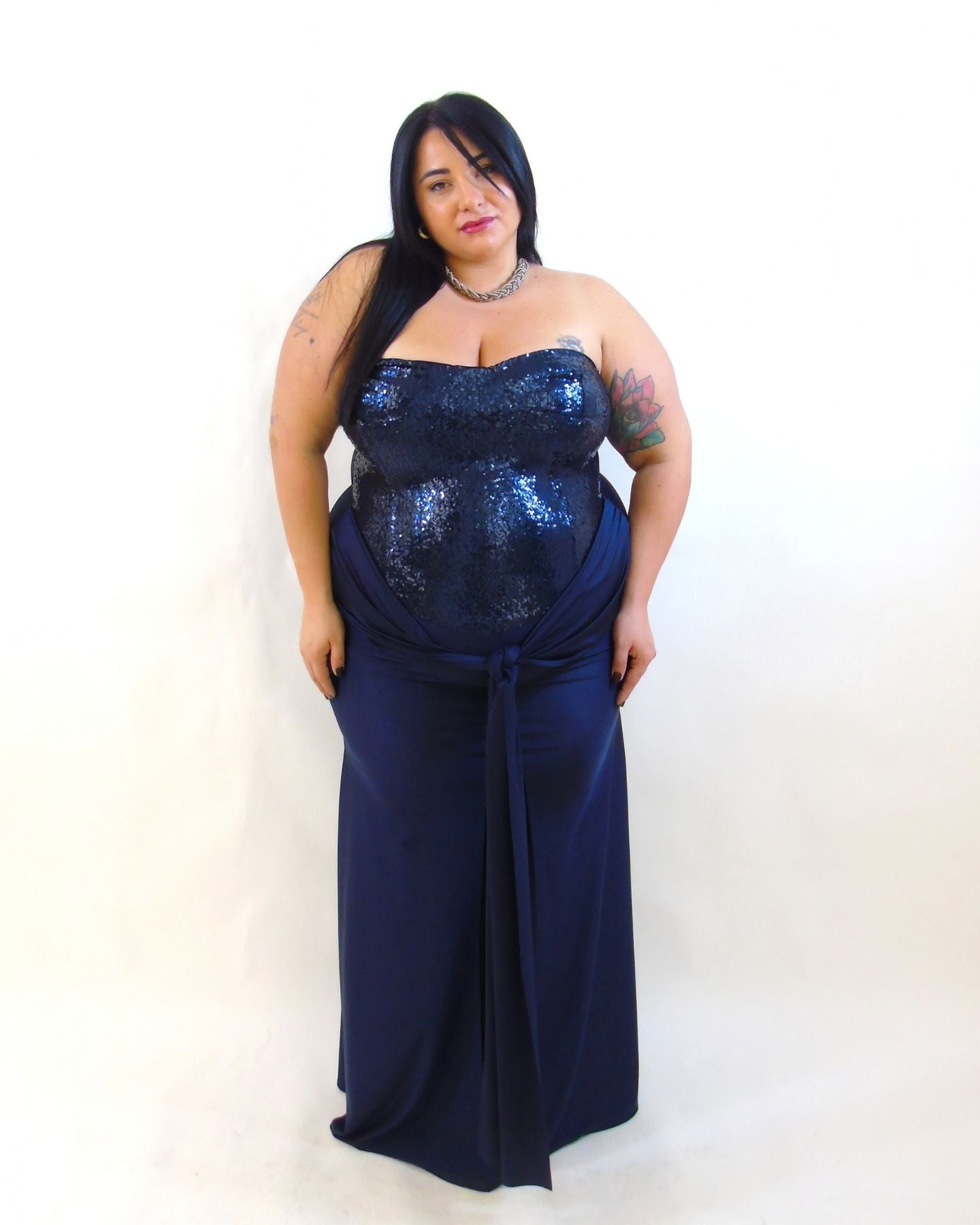Abito cerimonia paillettes 355